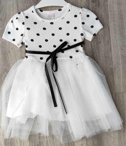 Сукня Miss Lily "Горошок", білий, 2-3-4-5 років