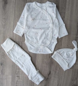 Комплект «Трикутник» молочний, унісекс 0-3 місяців