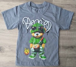 Футболка "Ведмедик" графітовий, хлопчик 1,5-2-3-4-5 років