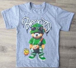 Футболка "Ведмедик" сірий, хлопчик 1,5-2-3-4-5 років