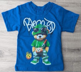 Футболка "Ведмедик" синій, хлопчик 1,5-2-3-4-5 років