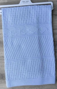 Плед Tricomer «Ромбик» голубой, мальчик 100*110