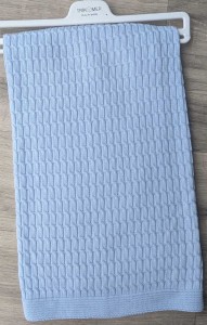 Плед Tricomer «Косичка» голубой, мальчик 100*110