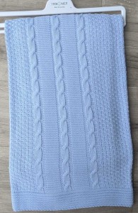 Плед Tricomer «Косичка 2» голубой, мальчик 100*110