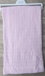 Плед Tricomer «Косичка» розовый, девочка100*110