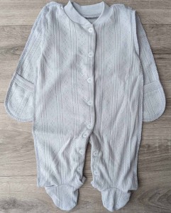 Чоловічок «однотонний» сірий, унісекс 0-3 місяців