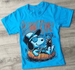 Футболка "Снупи" голубой, мальчик 1-2-3-4-5 лет