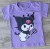Футболка "Куроми" сиреневый, девочка 1,5-2-3-4-5  лет, фото