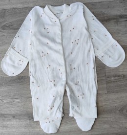 Чоловічок "Трикутники" молочний, унісекс 0-3 місяців