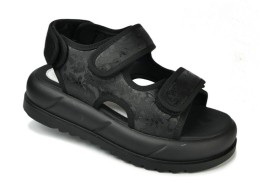 Дитячі босоніжки сандалі 11658A"Застібка" чорний, дівчинка 33,34,35,36,37,38 розміри