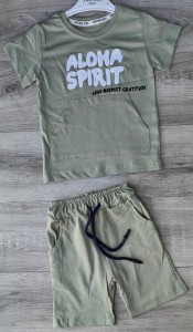Костюм Partner «ALOHA SPIRIT» оливковый, мальсик 2-3-4-5 лет