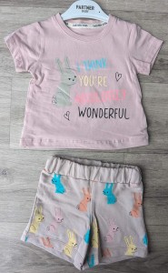 Костюм Partner «зайчик» пудровый, девочка 9-12-18-24 месяцев