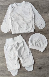 Комплект "Трикутник" молочний, унісекс 0-3 місяців