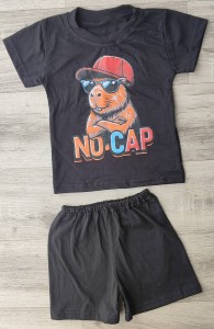 Костюм «No Cap» чорний, хлопчик 3-5-7-9 років