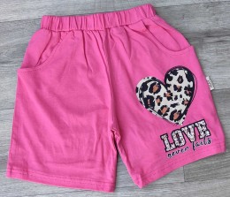 Шорти "Love" малиновий, дівчинка, 8-9-10-11-12 років