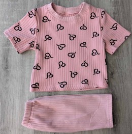 Костюм «Сердечко» теракотовый, девочка 2-3-4-5 лет