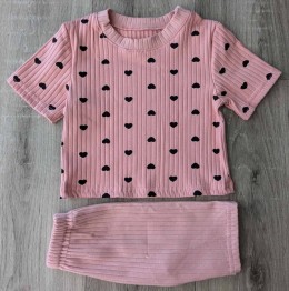 Костюм «Сердечко 2» теракотовый, девочка 2-3-4-5 лет