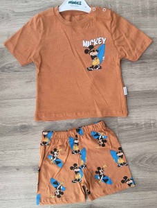 Костюм «Mickey на доске» кирпичный, мальчик 9-18-24 месяцев