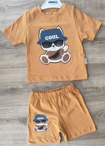 Костюм «Cool» горчичный, мальчик 9-18-24 месяцев