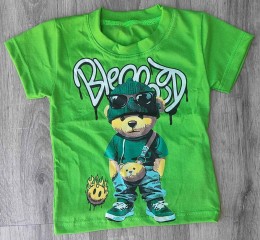 Футболка "Ведмедик" зелений, хлопчик 1,5-2-3-4-5 років