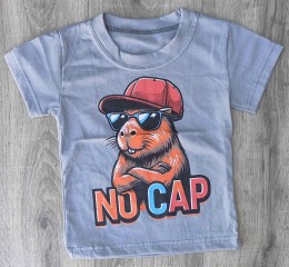 Футболка «No Cap» графитовый, мальчик 1,5-3-5-7-9 лет