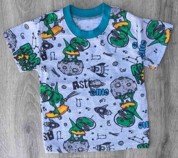 Футболка «Dino» сірий, хлопчик 1-2-3-4-5 років