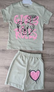 Костюм «Girls Rules» зелений, дівчинка 2-3-4-5 років