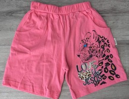 Шорти "Love like Jesus" рожевий, дівчинка, 8-9-10-11-12 років