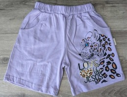 Шорти "Love like Jesus" бузковий, дівчинка, 8-9-10-11-12 років