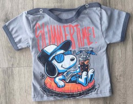 Футболка «Снупі» сірий, хлопчик 6-9-12-18 місяців