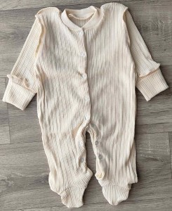 Чоловічок «Однотонний» бежевий, унісекс 0-3 місяців