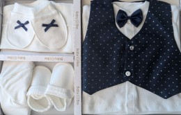 Комплект Baby Biss "Ромбик" темно синий, мальчик 0-3 месяцев