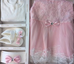 Комплект Baby Biss "Узор" розовый, девочка 3-6 месяцев