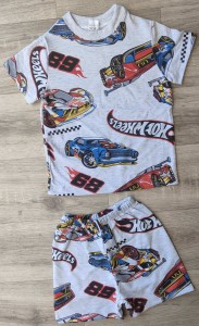 Костюм Eser "Hot Wheels" серый, мальчик 3-4-5-6-7 лет