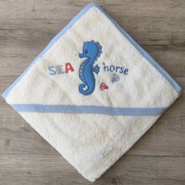 Рушник Ramel "Sea horse"  блакитний 2, хлопчик 75 * 80