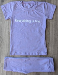 Костюм "Everything is fine" бузковий, дівчинка 2-3-4-5 лет