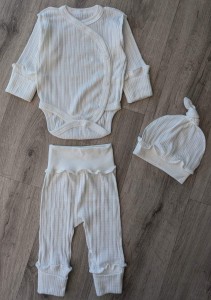 Комплект «Однотоний» молочний, унісекс 0-3 місяців