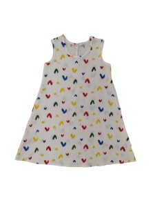 Сарафан «галочки» молочний, дівчинка 6-9-12-18 місяців