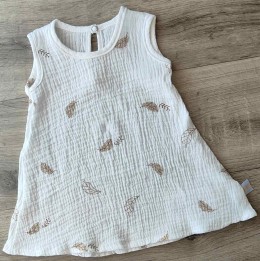 Сарафан «пір`їнки» молочний, дівчинка 6-9-12-18 місяців