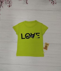 Футболка « LOVE » салатовий, дівчинка 6-7-8-9-10 років