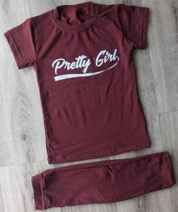 Костюм "Pretty girl" бордовий, дівчинка 2-3-4-5 лет