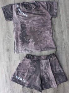 Костюм "Enjoy the now" графітовий, дівчинка 2-3-4-5 лет