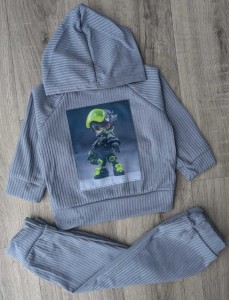 Костюм "Bizarre" сірий, хлопчик 9-12-24-36 місяців