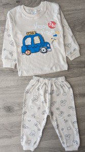 Піжама Supermini "Vroom" бежевий, хлопчик 4-5-6 років