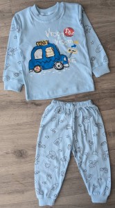 Піжама Supermini "Vroom" блакитний, хлопчик 4-5-6 років