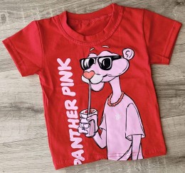 Футболка "Panther pink" червоний, дівчинка 1-2-3-4-5 років