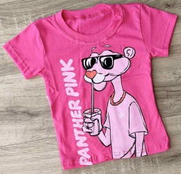 Футболка "Panther pink" малиновий, дівчинка 1-2-3-4-5 років