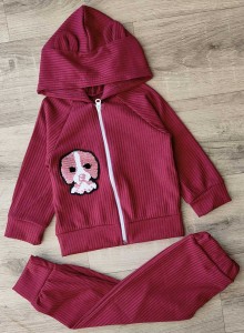 Костюм "Собачка" бордовий, дівчинка 1-2-3 років