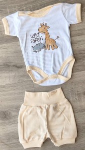 Комплект "Safari" білий, унісекс 0-3 місяців