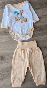 Комплект " Little friends" білий, унісекс 0-3 місяців